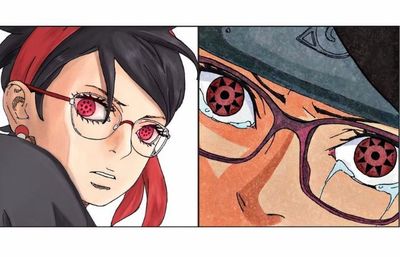 Boruto: Two Blue Vortex Chapter 21: Sarada Uchiha Tampilkan Kekuatan Penuh Mangekyo Sharingan