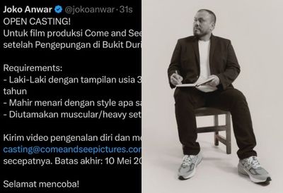 Joko Anwar Buka Casting untuk Film Selanjutnya, Simak Persyaratannya