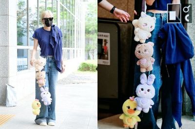 Outfit Bandara Rose BLACKPINK saat Tiba di Korea Jadi Sorotan, Pakai Jeans Digantungi Banyak Boneka