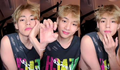 V BTS Pamer Hasil Nail Art Pertamanya Bikin Gemas, Ungkap Sosok yang Menginspirasinya