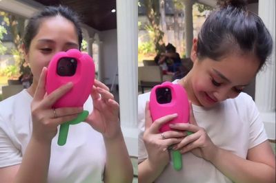 Gemesnya Nagita Slavina Pamer Casing HP Unik Bentuk Bunga Tulip, Netizen: Auto Jadi Trend!