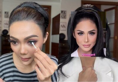 Rina Nose Coba Make Up Transformasi Mirip Kris Dayanti, Endingnya Malah Bikin Ngakak