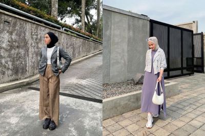 7 OOTD Blazer Hijab dengan Rok dan Celana untuk Tampil Casual