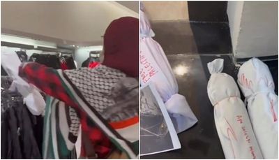 Viral Massa Wanita Pro Palestina Geruduk Store Zara di Jaksel Sambil Tebar Pocong, Polisi Turun Tangan