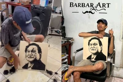 Keren! Tukang Cukur di Manado Sulap Rambut Pelanggan Jadi Karya Seni Menakjubkan
