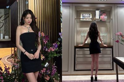 Potret Wonyoung IVE Viral usai Pamer Bentuk Tubuh Jam Pasir di Acara Chopard