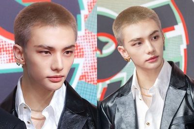 Bikin Kejutan! Hyunjin Stray Kids Tampil dengan Gaya Rambut Bold Buzz Cut di SBS Gayo Daejeon 2024
