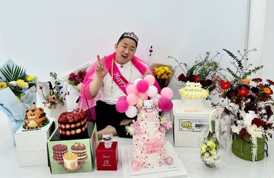Unik dan Bikin Gemes! Aktor Ma Dong Seok Rayakan Ultah ke-54 dengan Konsep Hello Kitty serba Pink