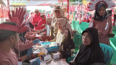 Meriahkan HUT RI ke 79, Cek Kesehatan Gratis di Stand Puskesmas Teras Boyolali Diserbu Warga