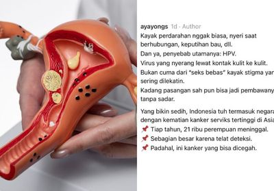 Dokter Ini Bagikan Cerita Seorang Wanita yang Mengira Cuma Haid Deras, Ternyata Kanker Serviks