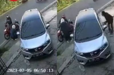 Komplotan Pencuri Modus Kempes Ban di Pamulang Terekam CCTV: Pelaku Kompak dan Cepat saat Beraksi