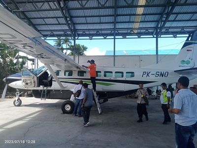 Dihujani Tembakan Oleh KKB, Ini Penampakan Pesawat Caravan di Papua