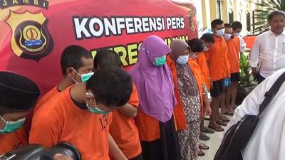 37 Tersangka TPPO Diamankan Polda Jambi, Ada yang Masih di Bawah Umur