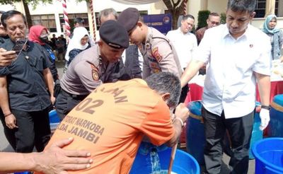 Barang Bukti Narkotika Senilai Rp347 Miliar Dimusnahkan Polda Jambi, Paling Banyak Jenis Sabu