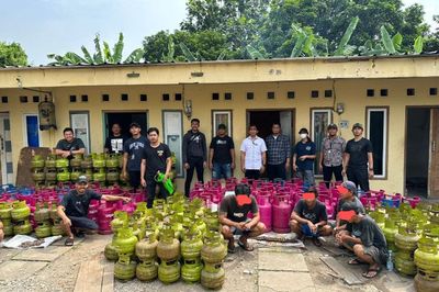 Polisi Gerebek 2 Tempat Pengoplos Gas Elpiji di Depok dan Tangerang!