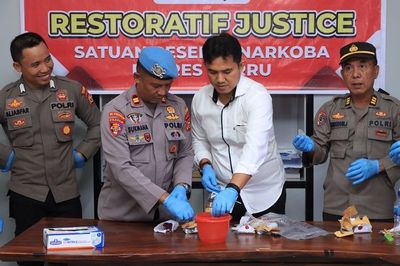 Polres Barru Musnahkan BB Sabu-sabu 0,13 Gram Hasil Pengamanan dari 3 Tersangka