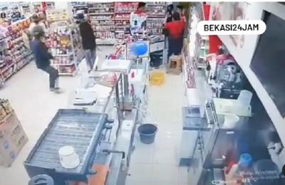 Viral Video Minimarket di Bekasi Utara Dirampok, Polisi Buru Pelaku!