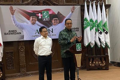 Didampingi Cak Imin, Anies Baswedan Bahas Pendalaman Visi dan Teknik Kampanye di DPP PKB