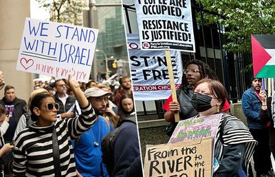 Demo di Times Square, Pro Israel dan Pro Palestina Terlibat Baku Hantam dan Saling Ludah
