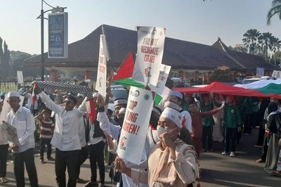 Ratusan Warga Pandeglang Gelar Aksi Bela Palestina