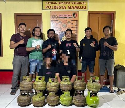 Dua Remaja di Mamuju Diringkus Polisi Usai Gasak Belasan Tabung Gas 3 Kg di Sejumlah Toko Kelontong