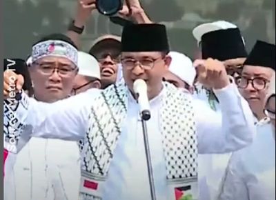 Ikut Aksi di Monas, Anies Baswedan Apresiasi Cara Pemerintah Menangani Isu Palestina