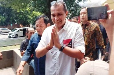 Tersangka Korupsi Wamenkuham Eddy Hiarej Datang ke Pengukuhan Besar UGM