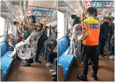 Viral Wanita Gelantungan dan Usir Penumpang di KRL karena Mau Olahraga, Langsung Diamankan Security