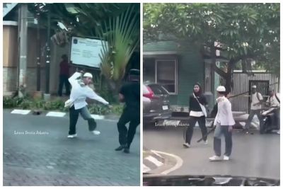 Viral Pelajar Ancam Sekuriti Pakai Celurit di Jakbar Usai Dilerai Tawuran, Polisi Turun Tangan