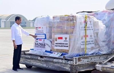 Presiden Jokowi Lepas Bantuan Kemanusiaan Kedua untuk Palestina Senilai Rp31,9 Miliar