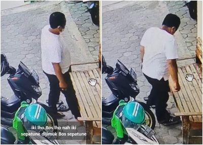 Viral Pria Nyolong Sepatu di Masjid Solo Terekam CCTV, Modus Tukar Sandal Lalu Kabur