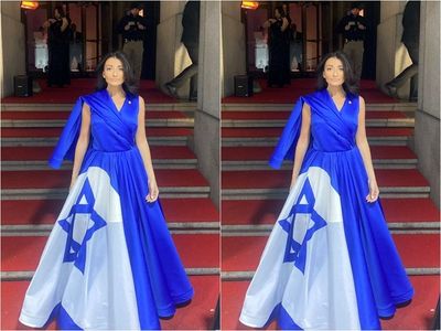 Anggota Dewan New York Inna Vernikov Kenakan Gaun Bendera Israel di Pesta Gala