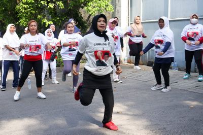 Relawan Beken Ajak Ibu-ibu Cengkareng Hidup Sehat sambil Dukung Ganjar-Mahfud
