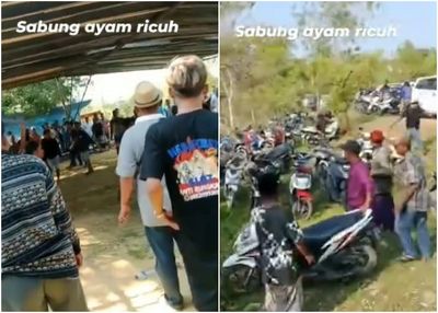 Viral Lokasi Sabung Ayam di Bangkalan Ricuh hingga Kejar-kejaran Bawa Sajam, Emak-emak Histeris