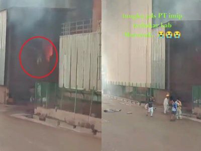 Detik-detik Pekerja PT ITSS Morowali Nekat Lompat dari Ketinggian saat Terjadi Ledakan