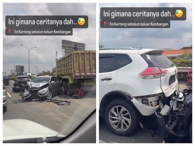 Kecelakaan Beruntun di Tol Jakarta-Tangerang Siang Tadi, CRV hingga X-Trail Ringsek Dihajar Truk