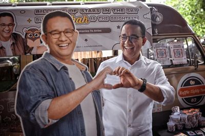 Aksi Keren Pendukung Capres 01: Coffee Truck Ala Fanmeet K-Pop Banjiri Acara Desak Anies