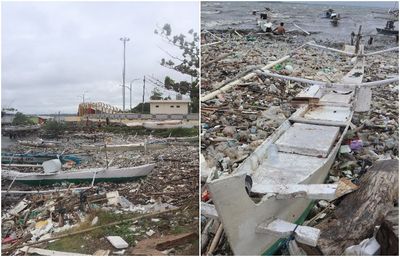 Sampah Bertebaran dan Menumpuk di Pantai Parepare, Dihempas Ombak Tinggi Akibat Cuaca Ekstrem