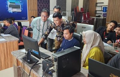 Pemda Ciamis Pantau Input Data Hasil Pemilu 2024 di KPU