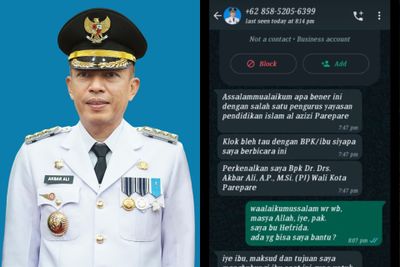 Nama Pj Wali Kota Parepare Dicatut Penipu di WhatsApp, Tawarkan Donasi untuk Masjid