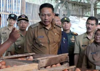 Pj Wali Kota Malang Cek Langsung Stok Ayam dan Telur di Kedungkandang untuk Jaga Ketersediaan Pangan