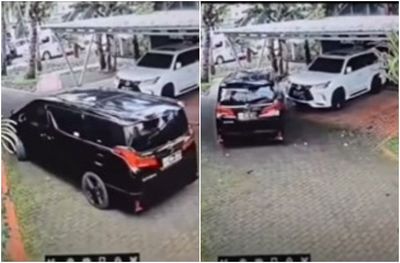 Viral Rekaman CCTV Polisi Tewas Tembak Kepala dalam Mobil di Jaksel, Tabrak Mobil Terparkir