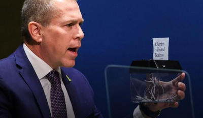Aksi Kontroversial Dubes Israel Marah-marah dan Hancurkan Piagam PBB Pakai Mesin Saat Pidato