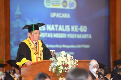 Hadir Secara Daring dalam Dies Natalis ke-60, Ini Pesan Nadiem Makarim untuk Mahasiswa UNY
