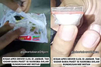 Geger! Ojol Angkut Mie Instan Isi Sabu di Jakbar, Polisi Langsung Turun Tangan