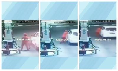 Petugas SPBU Pasar Rebo yang Terseret Pemobil Kabur Usai Isi Bensin Alami Luka-luka