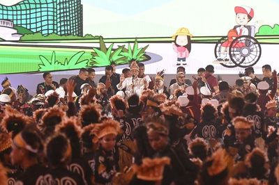 Momen Presiden Jokowi dan Ibu Iriana Rayakan Puncak Hari Anak Nasional ke-40 di Jayapura