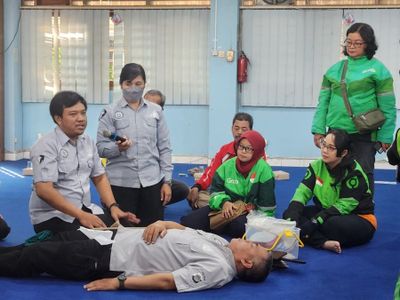 Polda DIY Edukasi ke Puluhan Ojol tentang Bantuan Hidup Dasar