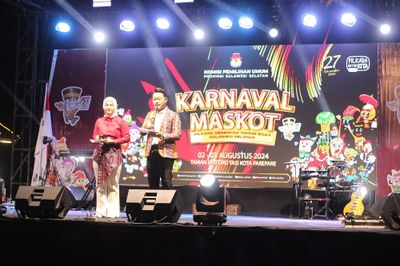 Melihat Penampakan 24 Maskot Pilkada Sulawesi Selatan di Karnaval Maskot Parepare