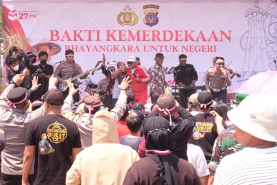 Semarak HUT RI Ke-79, Antusiasme Ribuan Warga Sleman Menyerbu Stand Bakti Sosial di Lapangan Balecatur